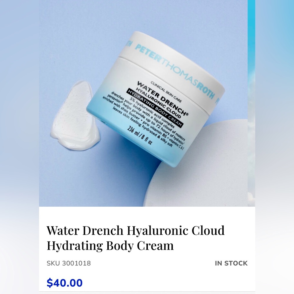 Peter Thomas Roth Water Drench Body Cream